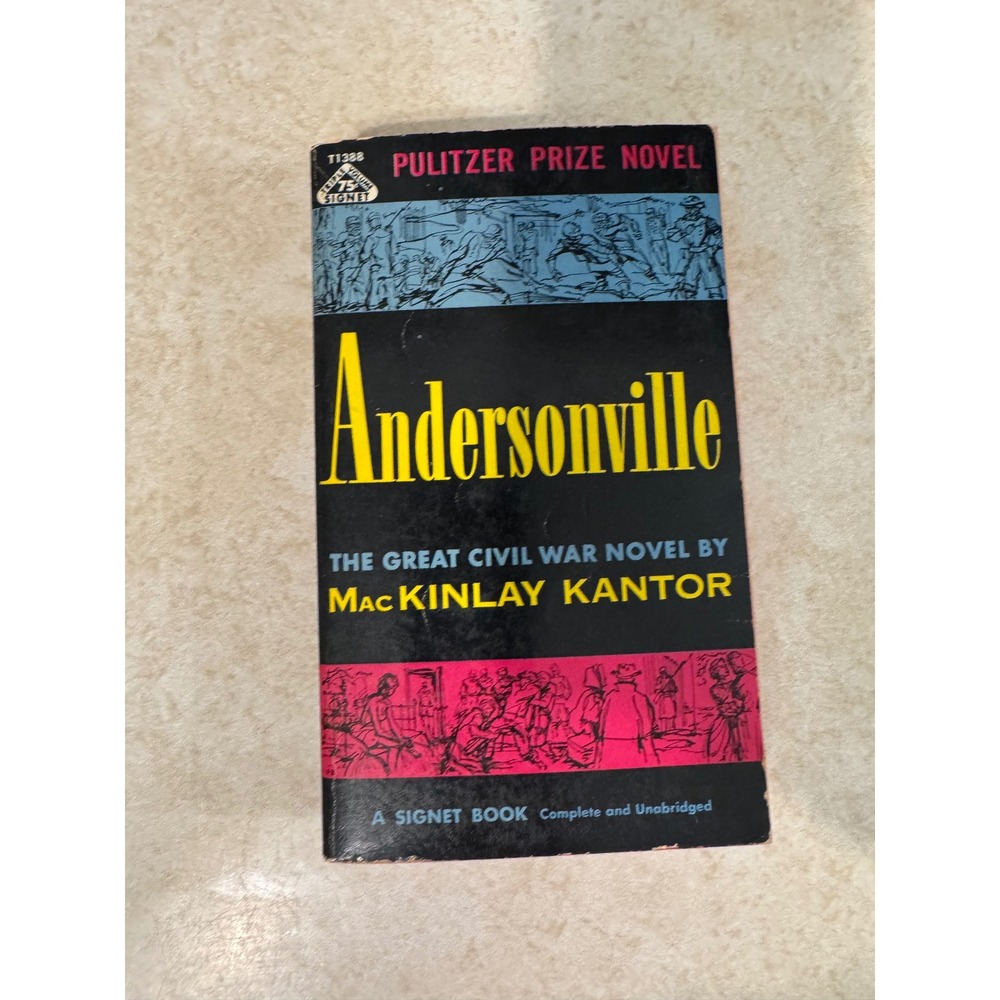 Andersonville MacKinlay Kantor Pulitzer Prize Novel Vintage Signet PBK 1959‎